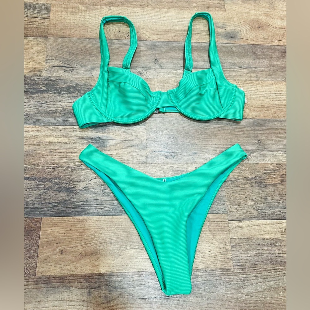 Vibrant Green Bikini Set